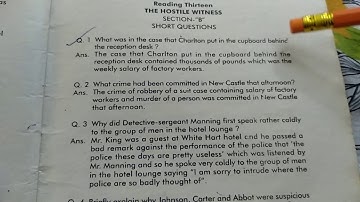 The Hostile Witness 1st year intermediate (Karachi board) in Urdu