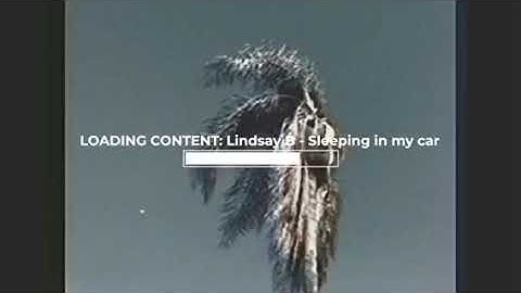 LINDSAY B - SLEEPING IN MY CAR (OFFICIAL VIDEO)