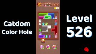 Catdom Level 526 walkthrough | Color Hole 🐱🕳️| Solutionguruji