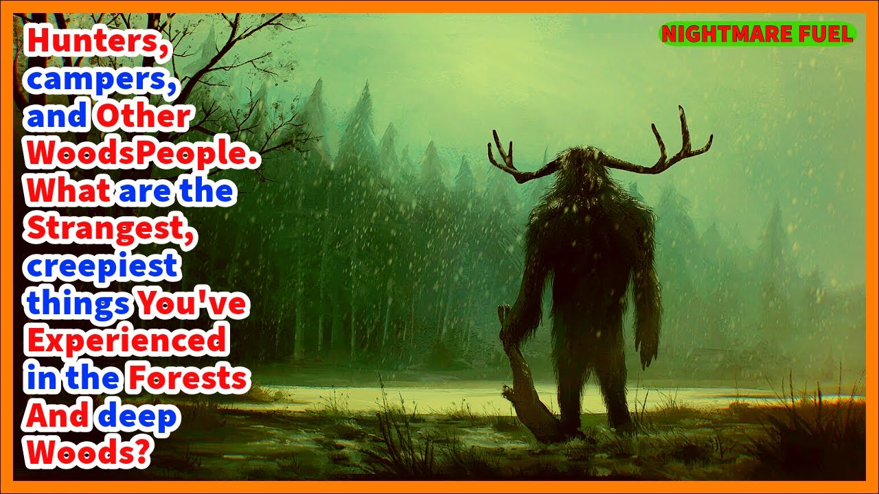 Hunters, campers, hikers. What are the scariest things you've seen in the forests and deep woods?