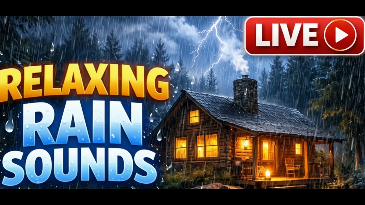 Deep Sleep Cabin Rain | Ultra Cozy Storm | Extreme Rainfall Ambience