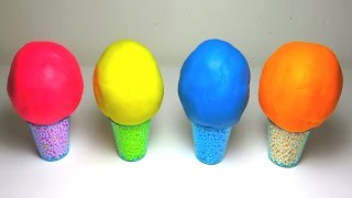 Ice Cream Cones With Play Doh Surprise Toys Teletubbies Paw Patrol Spongebob Transformers