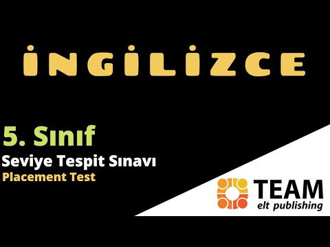 5. Sınıf İngilizce Seviye Tespit Sınavı - -5th Grade Placement Test - TEAM Elt Publishing