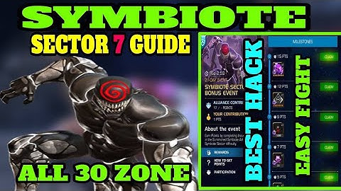 Incursions Symbiote Sector 7 all 30 zone 