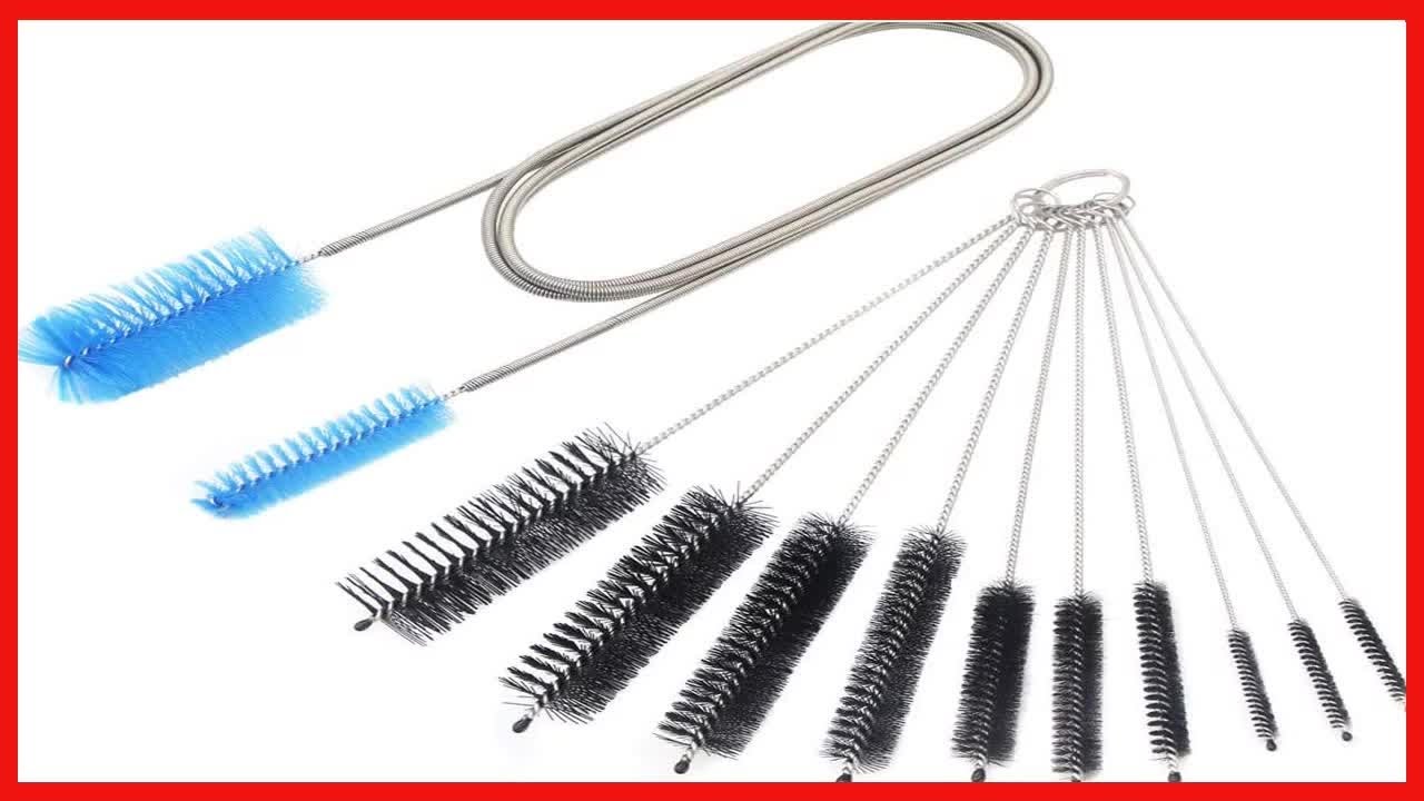 Aquarium Filter Brush Set, Flexible Double Ended Bristles Hose Pipe ...