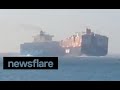 Two container ships collide on Suez Canal