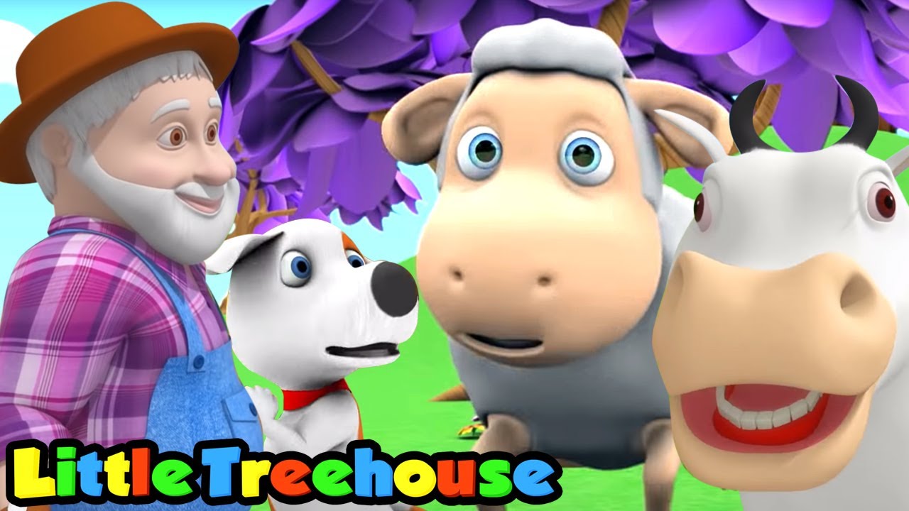 ⁣Old MacDonald tinha uma fazenda | Canção infantil | Little Treehouse Português | Desenhos animado