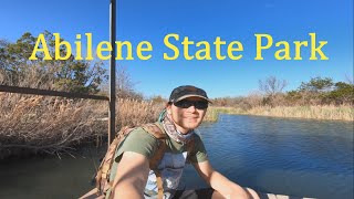 Hiking at Abilene State Park - The Lake's edge looks like MARS?!