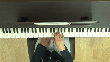 "Air on the G string" - easy piano tutorial, J. S. Bach, how to play on the piano, with sheet music