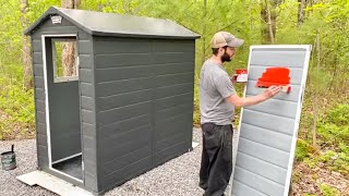 We Transformed a Shed into an Outhouse: START to FINISH