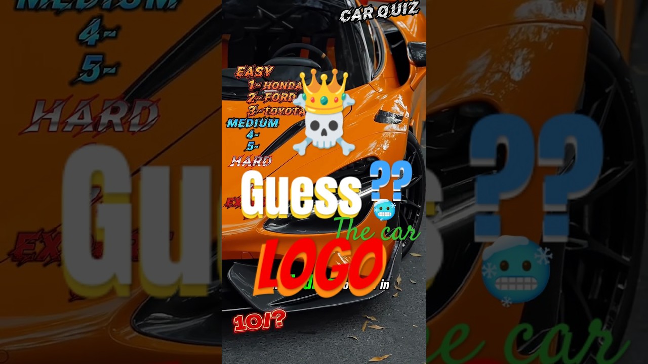 🚨 Guess the car logo ☠️What was the last one?🤔 #car #games #quiz #automobile #guessthecarlogo #funny