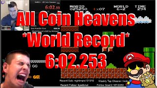 [WR] 6:02.253 Super Mario Bros. All Coin Heavens No Restriction