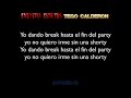 Dando Break - Tego Calderon (Letra)