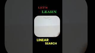 Linear Search Explained in 30 Seconds | DSA for Beginners | Java Coding #dsa #datastructures