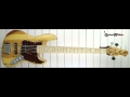 Bass Mods K5 Spalted Maple top over Mahogany, 18volt 3 band Preamp-Dual Coil Pickups