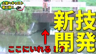 バス釣り　新しいキャスト方法を開発！　【土管へキャスト】