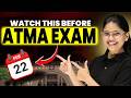ATMA 2026 Exam Attempt Strategy | Watch This Video Before ATMA 2026 #mba