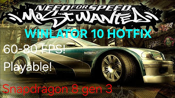 Need For Speed: Most Wanted (2005) on ANDROID! Winlator 10 Hotfix | Snapdragon 8 gen 3