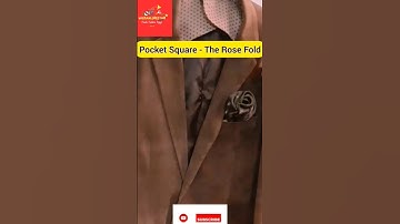 How to fold a pocket square- The Rose Bud Knot #fashion #clothingideas #shorts #pocketsquare #viral
