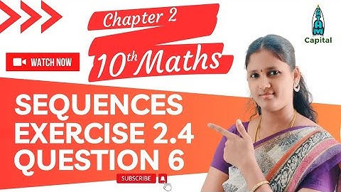 Exercise 2.4 Question 6 Class 10 Maths Chapter 2 10th Maths Chapter 2 Exercise 2.4 6th Sum Ex 2.4 q6