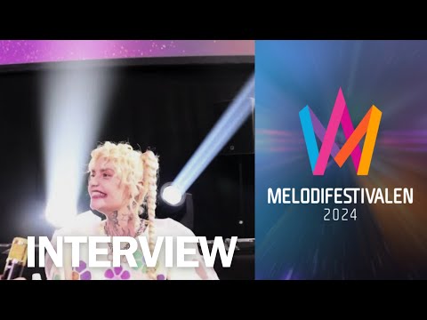 Cazzi Opeia - "Give My Heart A Break" Interview ( Melodifestivalen 2024 Grand Final Genrep)