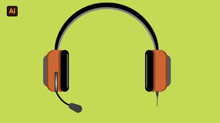 Draw a Headphone in illustrator | Adobe Illustrator