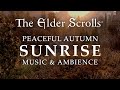  the elder scrolls music  ambience  autumn in skryim stunning scenes in 4k