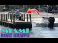 LEAP OF FAITH GONE WRONG!! | Miami Boat Ramps | Black Point Marina