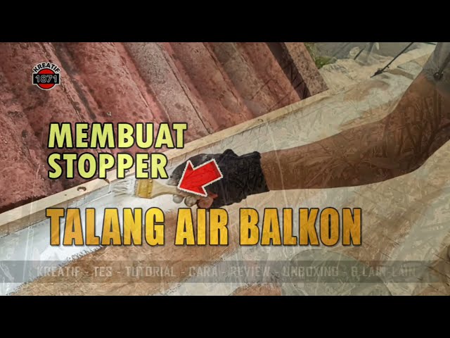 Memasang talang PVC untuk balkon jemuran class=