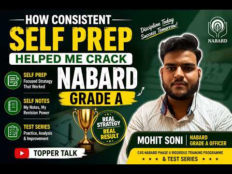 How Consistent Self Prep Helped Me Crack NABARD Grade A” #nabardgradea #nabard2026