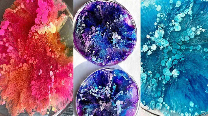Alcohol ink & Epoxy Resin Tutorial | How to get that 3D effect | Resin Coaster Tutorial