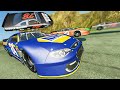 Changing Gravity During a NASCAR Mountain Race was a Mistake! - BeamNG Gameplay Races & Crashes