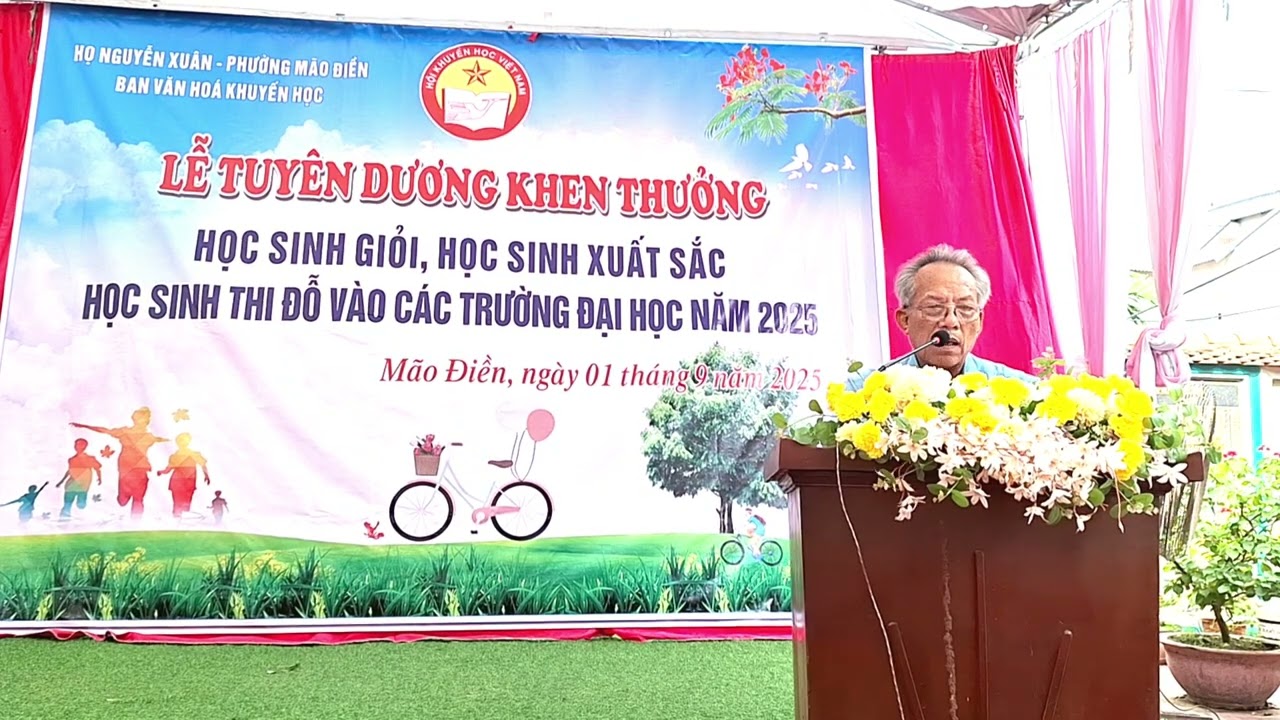 Họ Nguyễn Xuân - Phường Mão Điền Tuyên Dương Khen Thưởng h/s Đạt Thành Tích Năm Học 2024 - 2025