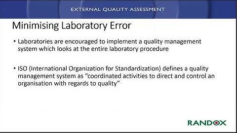 Randox Laboratories | Importance of External Quality Assessment [RIQAS]