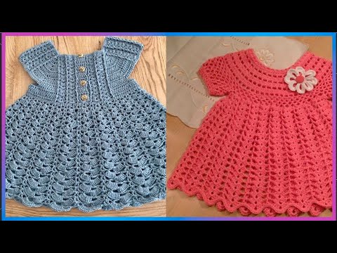 Vestidos a crochet PARA NIÑA - YouTube