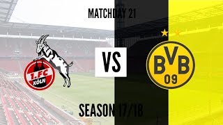 FC Koln VS Borussia Dortmund 2-3 All Goals & Highlights