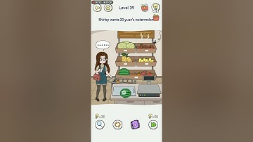Brain Maze Story Busyness Level 39 Shirley want 20 yuan