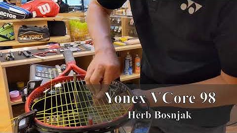 Time Lapse: How to String a Yonex VCore 98 Tennis Racquet (Herb Bosnjak)
