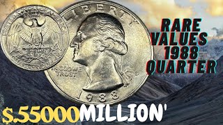“1988 D Washington Quarter – A Hidden Collectible Gem Worth Money! 💎 Rare Varieties Inside
