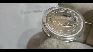 2021 1 Oz Silver $1 New Zealand Lord Of The Rings: THE ONE RING Coin.