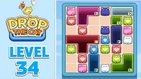 Drop The Cat Level 34 Walkthrough Solution