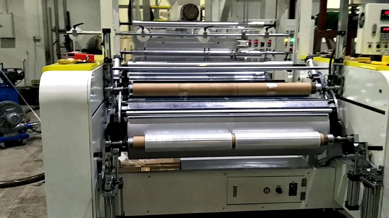 low cost single layer 1000mm stretch film extrusion machine