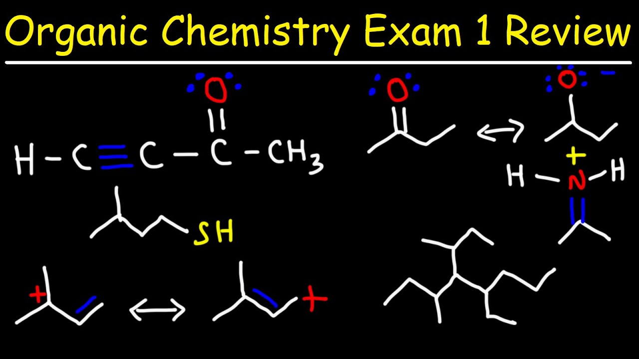 ⁣Organic Chemistry Exam 1 Review