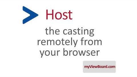 Host the casting remotely from your browser