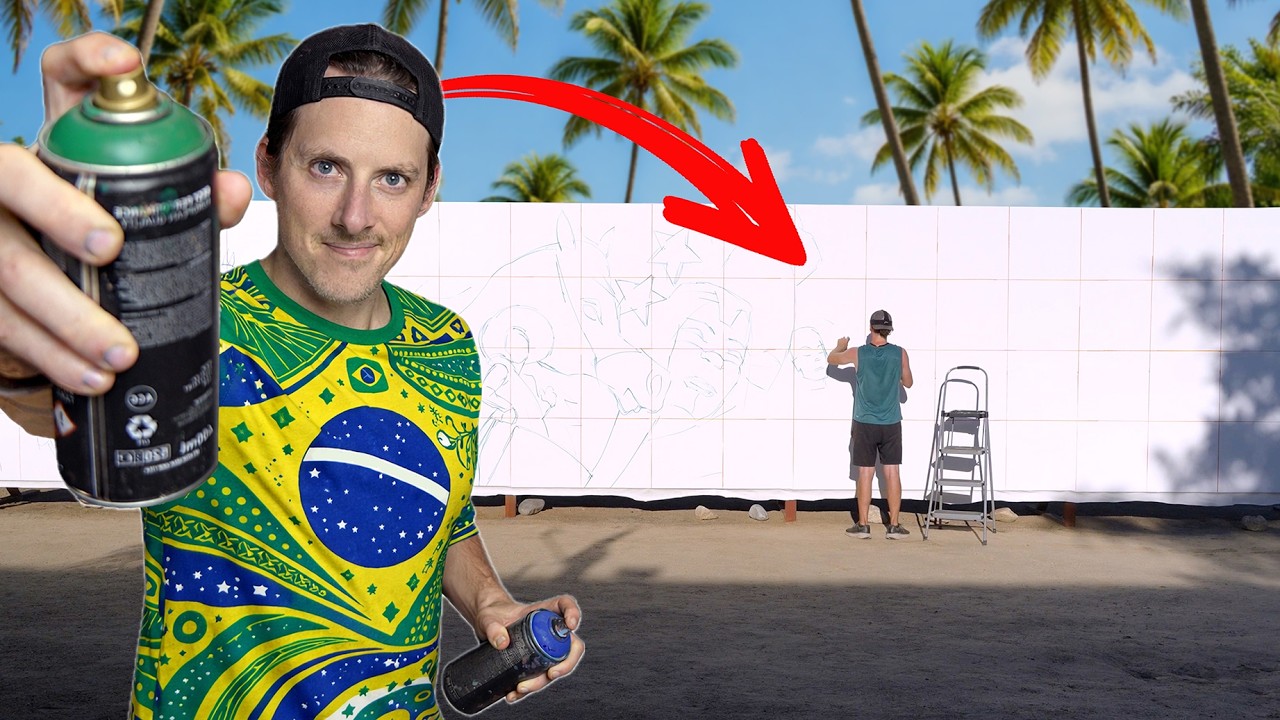 Bringing Brazilian Culture to Life in a 200-Foot Mural