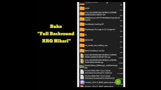 CARA MERUBAH FULL BACKGROUND MOBILE LEGENDS-RRQ HIKARI