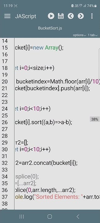 JavaScript Tutorial: Bucket Sort Algorithm - YouTube