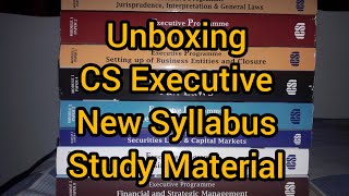 Unboxing of CS Executive New Syllabus Study material || For June 2020 Examination