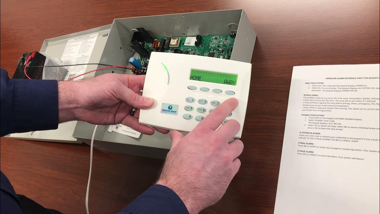 AACI DMP 7070 Keypad Instructions YouTube