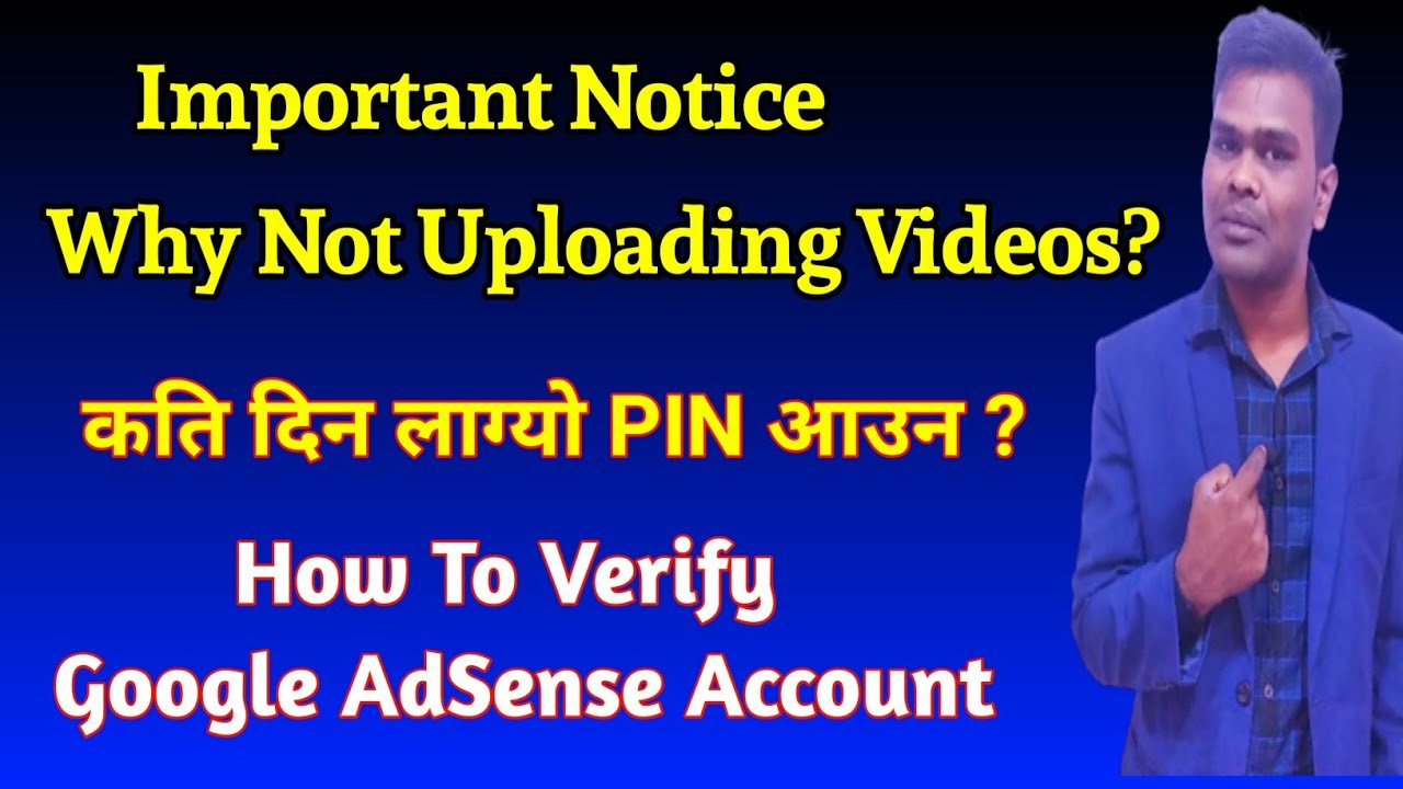 How To Verify Google Adsense Account | Important Notice !!! Why Not ...
